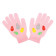 Dětské zimní rukavičky New Baby Girl světle růžové 122 (6-7 let) 0