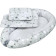 Luxusní hnízdečko s peřinkami pro miminko New Baby bílo-šedé hvězdičky 0