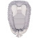 Luxusní hnízdečko pro miminko Belisima Králíček bílo-šedé 0