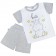 Dětské letní pyžamko New Baby Hello s hrošíkem bílo-šedé 74 (6-9m) 0