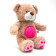 Plyšový usínáček medvídek s projektorem Baby Mix růžový 0