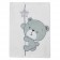 Dětská deka Koala Cute Darling bílá 0