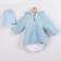 Zimní kojenecký kabátek s čepičkou Nicol Kids Winter modrý 62 (3-6m) 0