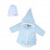 Zimní kojenecký kabátek s čepičkou Nicol Kids Winter modrý 74 (6-9m) 0