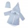 Zimní kojenecký kabátek s čepičkou Nicol Kids Winter šedý 62 (3-6m) 0