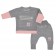 Kojenecké bavlněné tepláčky a tričko Koala BE BRAVE šedo-růžové 62 (3-6m) 0