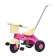 Dětská šlapací tříkolka s vodící tyčí BAYO JUNIOR růžová 0