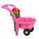 Dětské zahradní kolečko s lopatkou a hráběmi BAYO Sedmikráska růžové 0