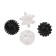 Sada senzorických hraček Akuku balónky 4ks 6 cm černobílé 0