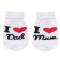 Kojenecké bavlněné ponožky New Baby I Love Mum and Dad bílé 62 (3-6m) 0