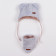 Zimní kojenecká čepička s šátkem na krk New Baby Teddy bear šedo růžová 62 (3-6m) 0