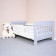 Dětská postel se zábranou New Baby ERIK 160x80 cm bílo-šedá 0