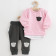 Kojenecká souprava tričko a tepláčky New Baby Brave Bear ABS růžová 56 (0-3m) 0