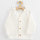 Kojenecký kabátek na knoflíky New Baby Luxury clothing Oliver bílý 56 (0-3m) 0
