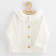 Kojenecký kabátek na knoflíky New Baby Luxury clothing Laura bílý 56 (0-3m) 0