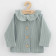 Kojenecký kabátek na knoflíky New Baby Luxury clothing Laura šedý 56 (0-3m) 0