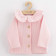 Kojenecký kabátek na knoflíky New Baby Luxury clothing Laura růžový 56 (0-3m) 0