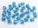 Krystalové korálky 10mm, modré - petrolejové  0