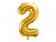 Foliový zlatý balónek číslice 2, 86 cm 0