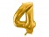 Foliový zlatý balónek číslice 4, 86 cm 0