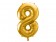 Fóliový zlatý balónek číslice 8, 86 cm 0