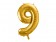 Foliový zlatý balónek číslice 9, 86 cm 0
