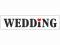 Registrační značka  WEDDING 50*11,5cm 0