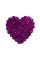 Srdce plné  fialové 0